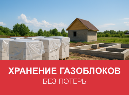 Как хранить газоблоки на стройке без потерь